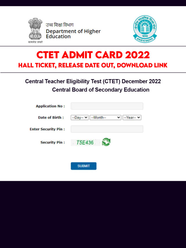 CTET 2022 Admit Card Download